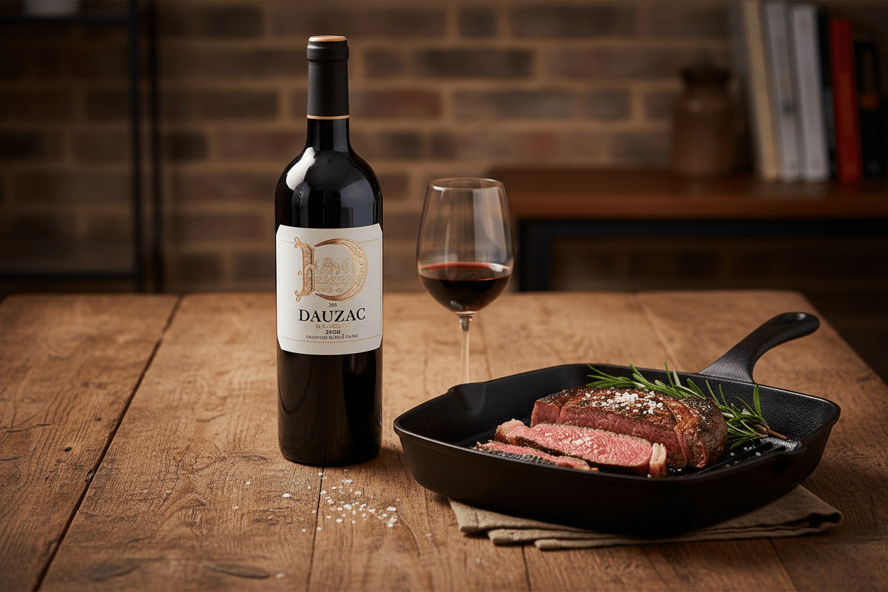 Vino Tinto D de Dauzac 2022 750ml AOC Bordeaux Francia - La Cava