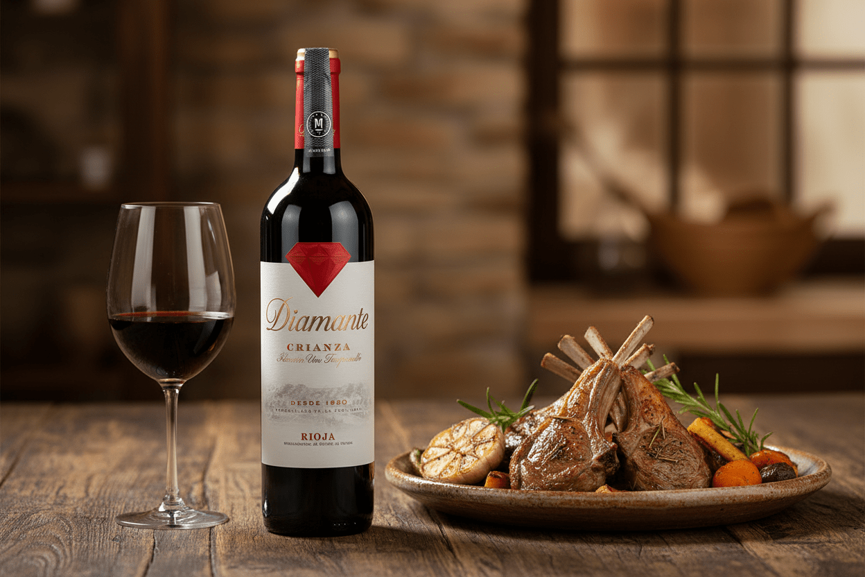 Vino Tinto Diamante Crianza de 750 ml - La Cava
