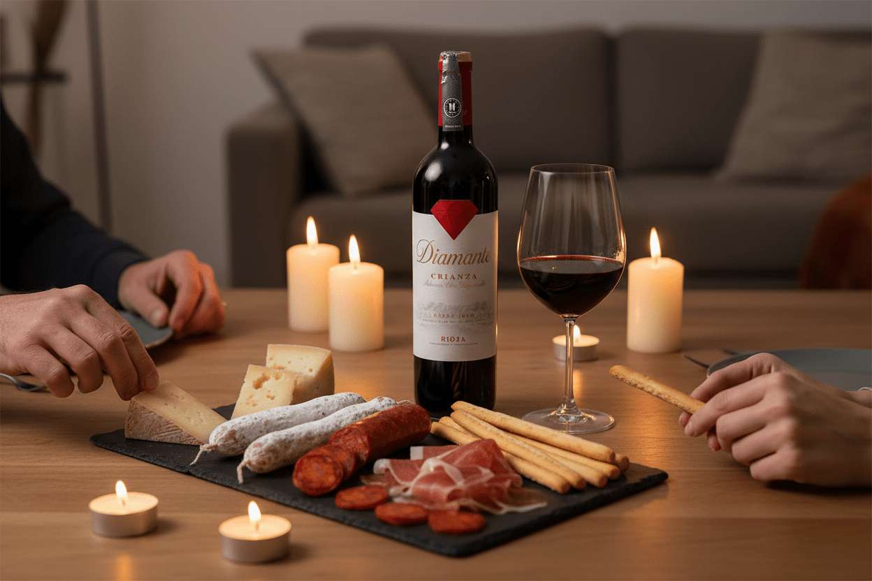 Vino Tinto Diamante Crianza de 750 ml - La Cava