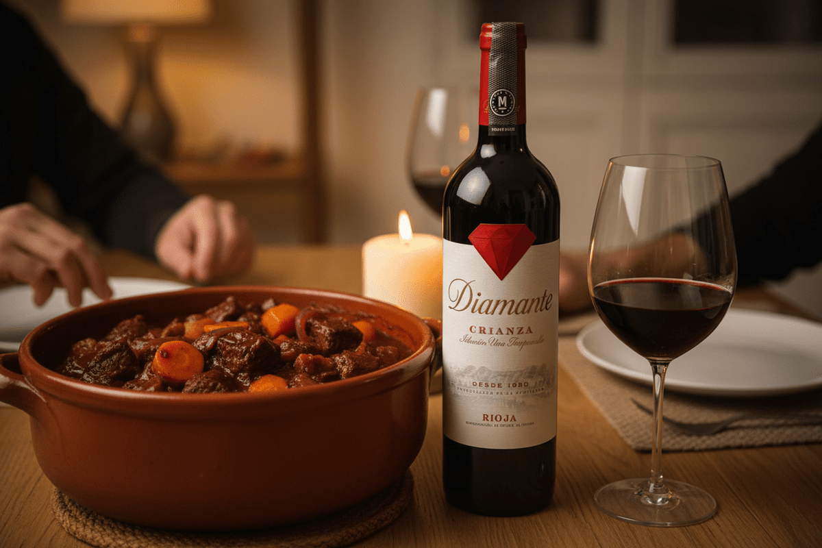 Vino Tinto Diamante Crianza de 750 ml - La Cava