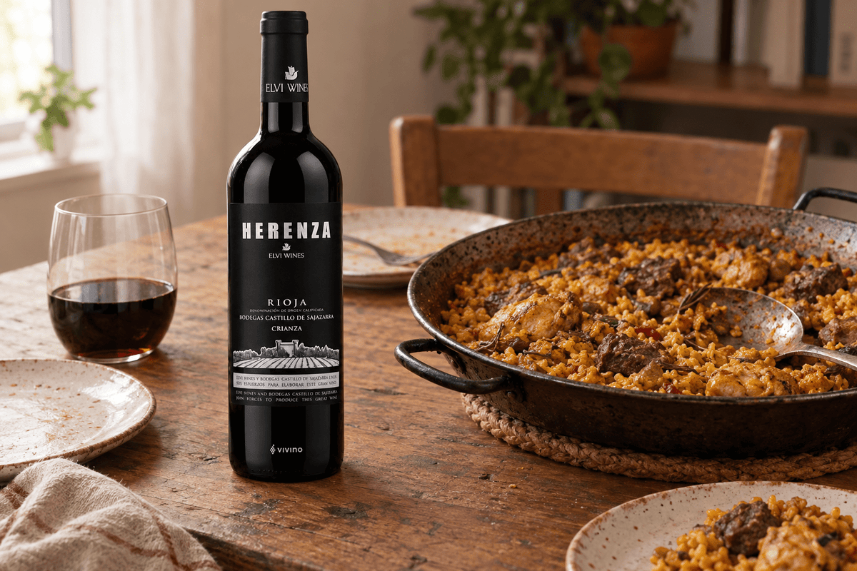 Vino Tinto Elvi Wines Herenza Rioja Crianza - La Cava