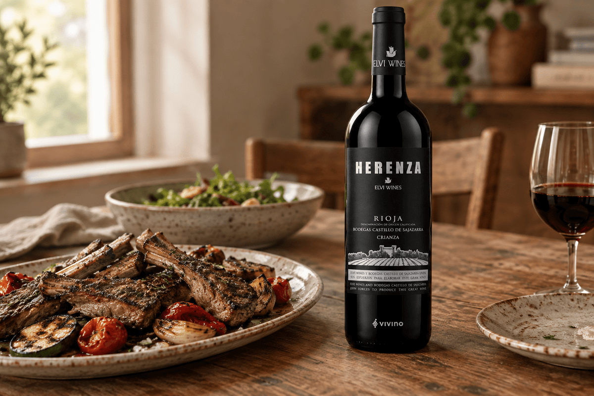 Vino Tinto Elvi Wines Herenza Rioja Crianza - La Cava