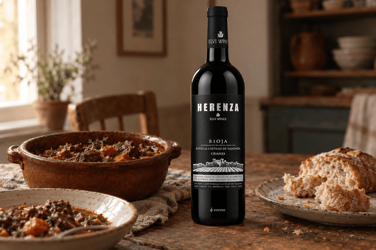 Vino Tinto Elvi Wines Herenza Rioja Crianza - La Cava