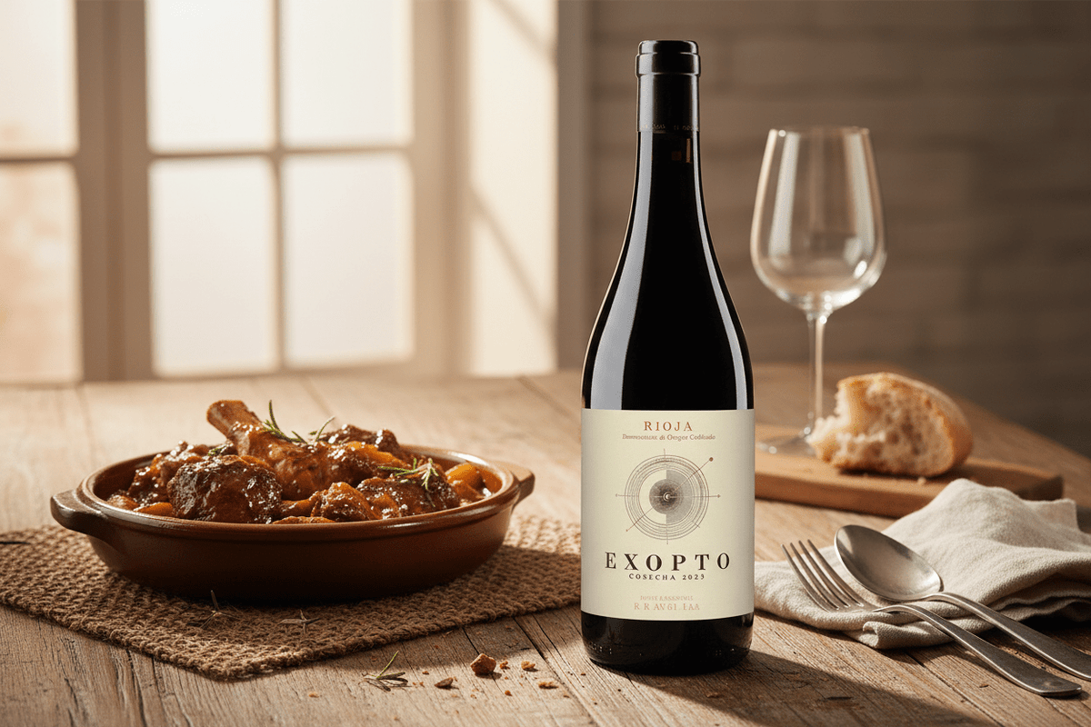 Vino Tinto Exopto 2023 Bodegas Exopto 750ml DOCa Rioja, España - La Cava