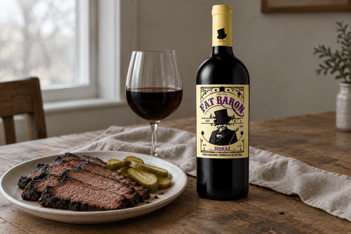 Vino Tinto Fat Baron Shiraz DOC Península de Setúbal - La Cava