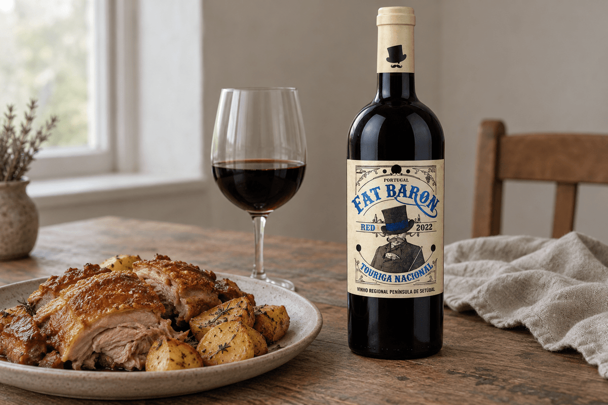 Vino Tinto Fat Barón Touriga Nacional DOC Península de Setúbal - La Cava