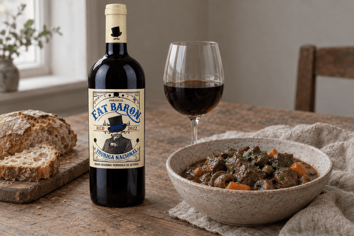Vino Tinto Fat Barón Touriga Nacional DOC Península de Setúbal - La Cava