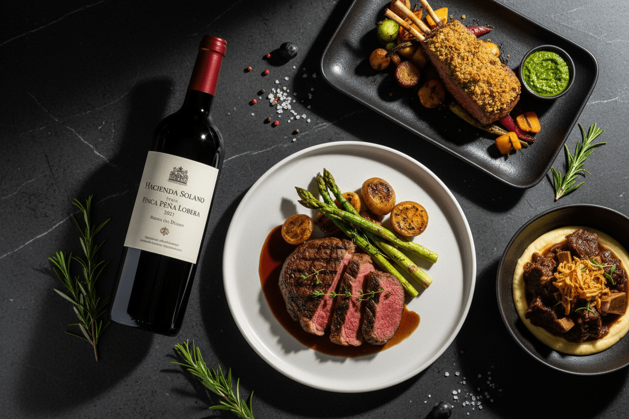 Vino Tinto Hacienda Solano Finca Peña Lobera 2021 Ribera del Duero - Vino de España - La Cava