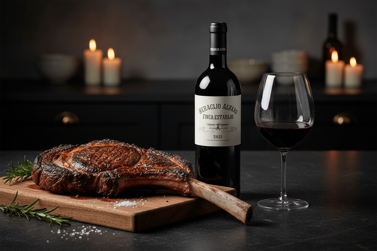Vino Tinto Heraclio Alfaro Finca Estarijo 750ml Parcela Única - Vino de España - La Cava