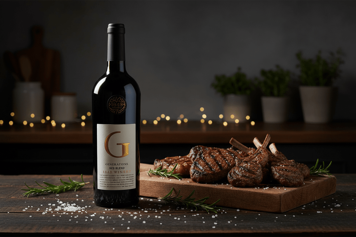 Vino Tinto Kosher 1848 7th Generation Dry Red 750ml - Vino de Israel - La Cava