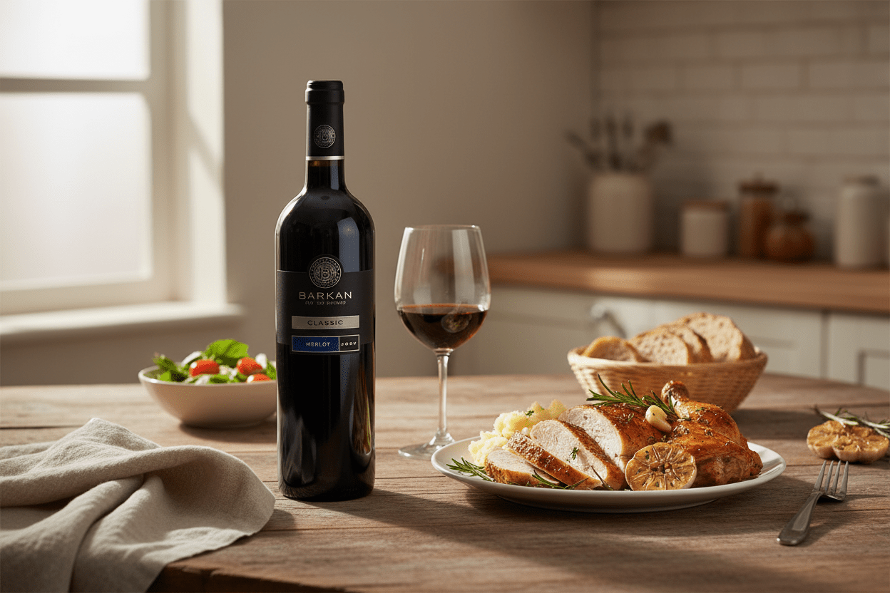 Vino Tinto Kosher Barkan Classic Merlot 750ml Israel - Vino de Israel - La Cava