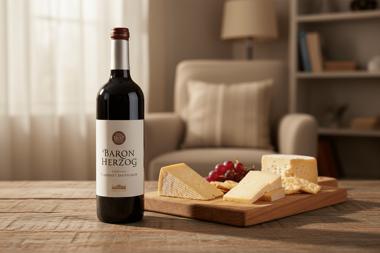 Vino Tinto Kosher Baron Herzog Cabernet Sauvignon 750ml California - Vino de Estados Unidos - La Cava