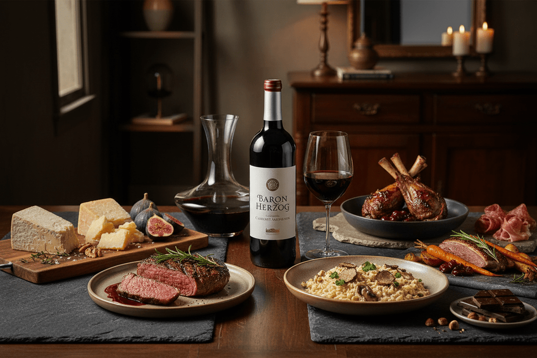 Vino Tinto Kosher Baron Herzog Cabernet Sauvignon 750ml California - Vino de Estados Unidos - La Cava