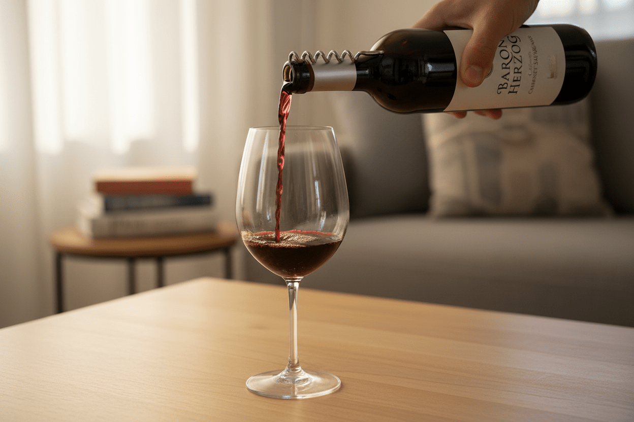 Vino Tinto Kosher Baron Herzog Cabernet Sauvignon 750ml California - Vino de Estados Unidos - La Cava