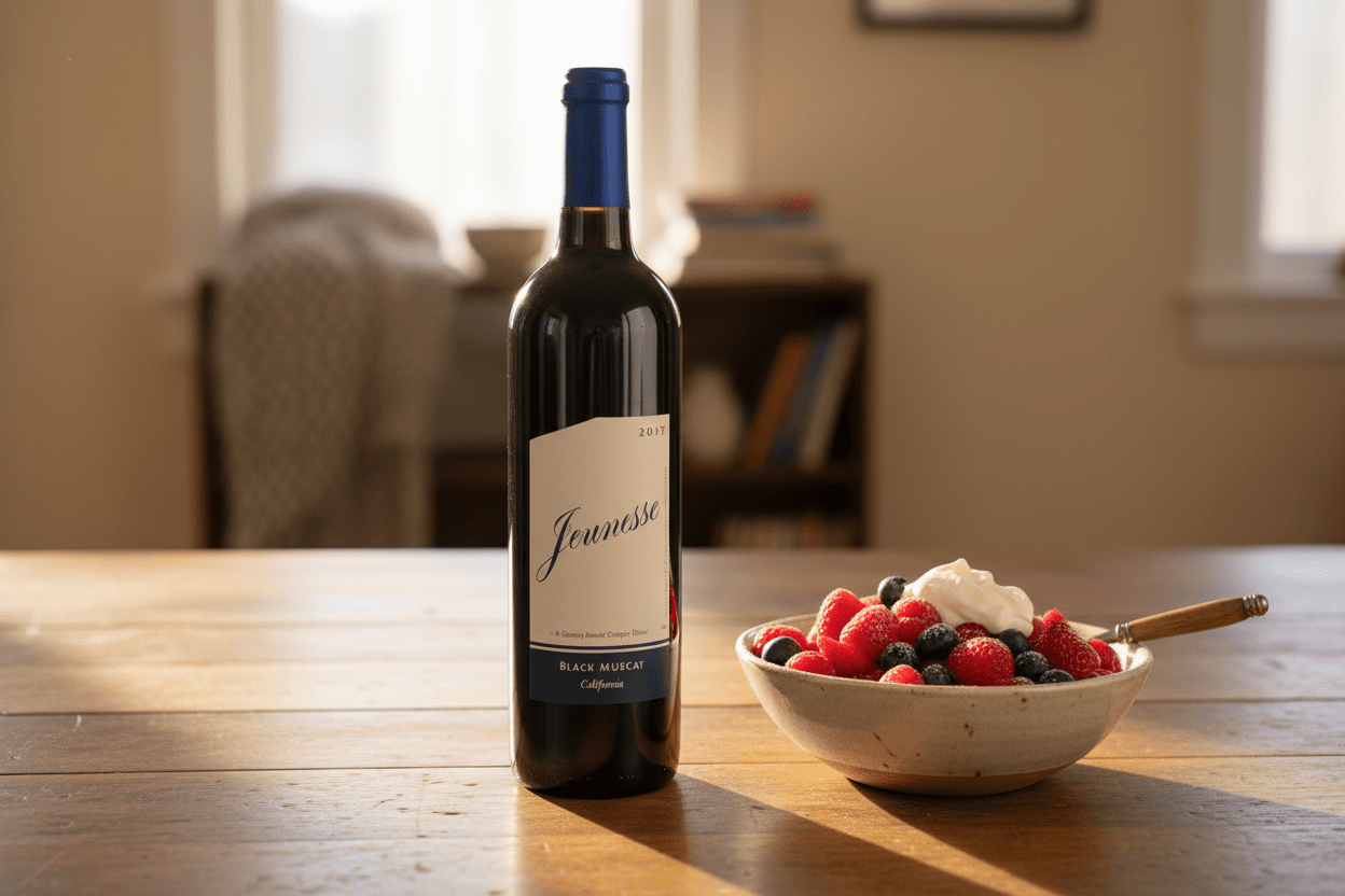 Vino Tinto Kosher Baron Herzog Jeunesse Black Muscat Semi-Dulce 750ml California - Vino de Estados Unidos - La Cava
