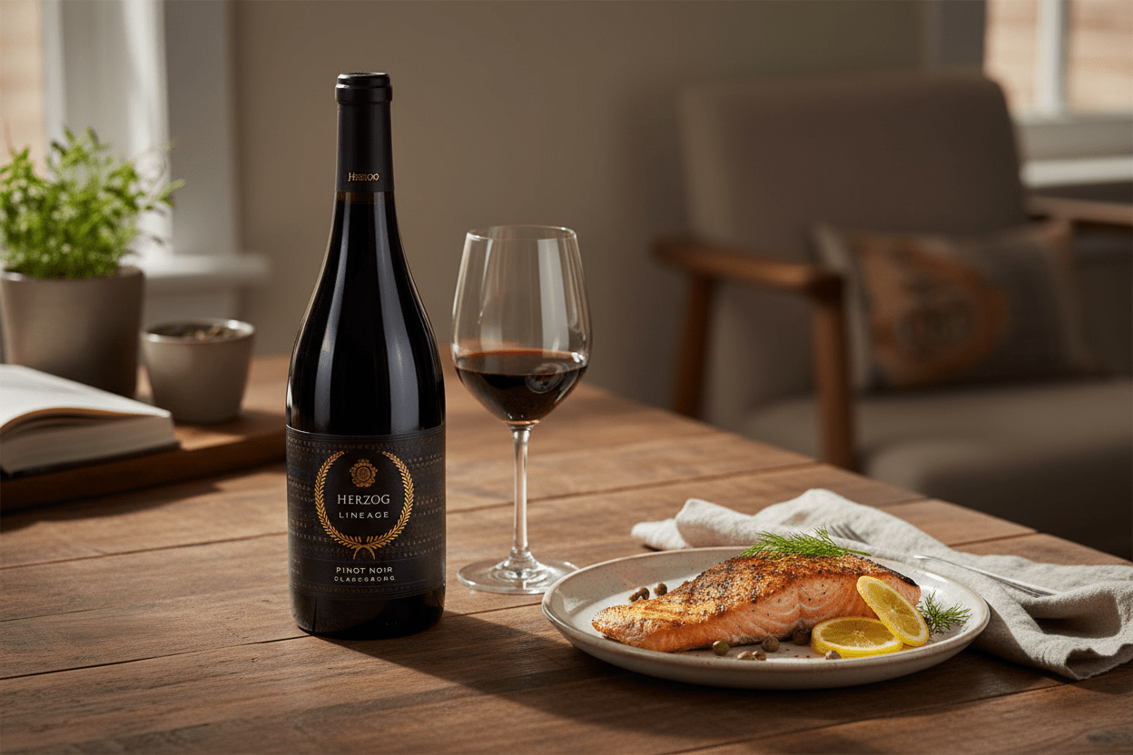 Vino Tinto Kosher Baron Herzog Lineage Pinot Noir 750ml - Vino de Estados Unidos - La Cava
