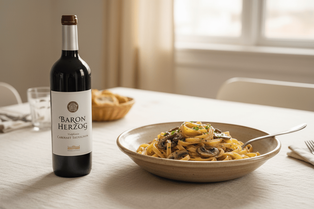 Vino Tinto Kosher Baron Herzog Merlot 750ml California - Vino de Estados Unidos - La Cava