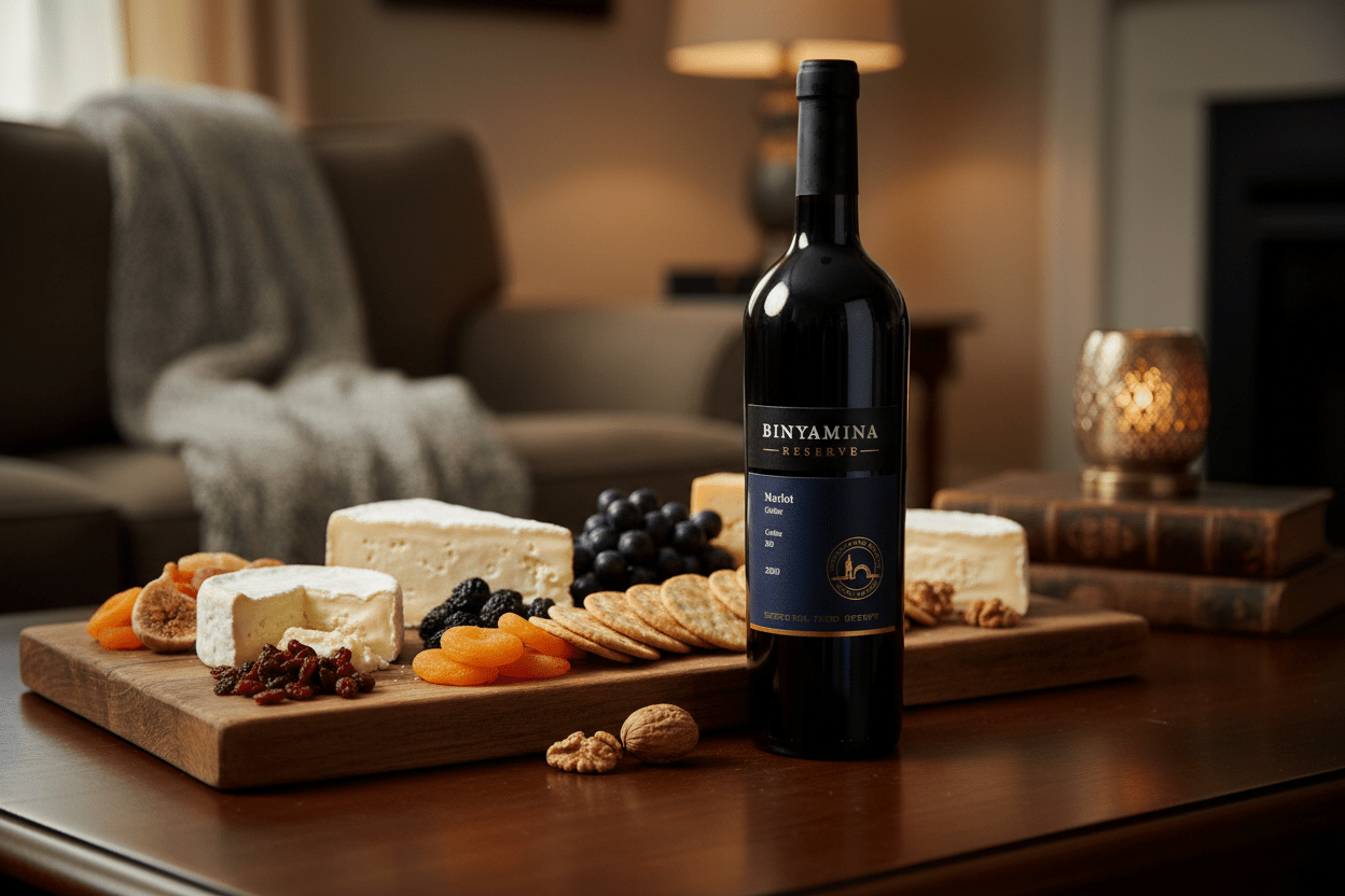 Vino Tinto Kosher Binyamina Reserve Merlot 750ml Israel - Vino de Israel - La Cava