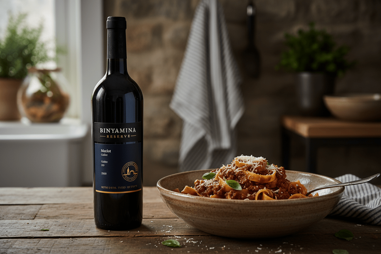 Vino Tinto Kosher Binyamina Reserve Merlot 750ml Israel - Vino de Israel - La Cava