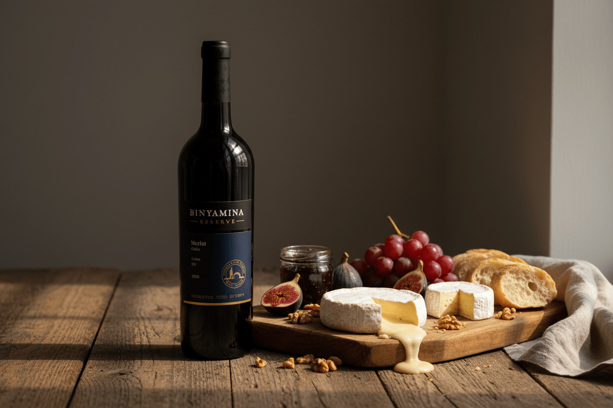 Vino Tinto Kosher Binyamina Reserve Merlot 750ml Israel - Vino de Israel - La Cava