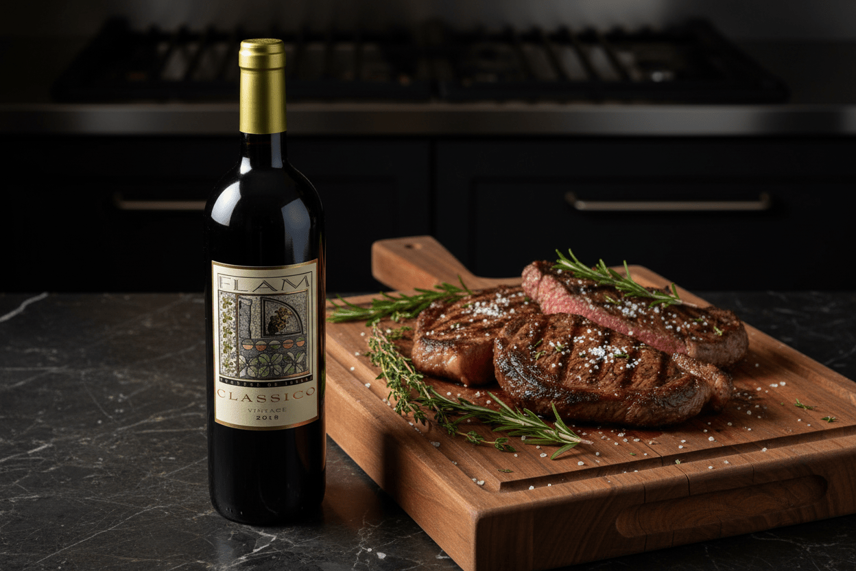 Vino Tinto Kosher Flam Clasico Vinatge 750 ml Israel - Vino de Israel - La Cava