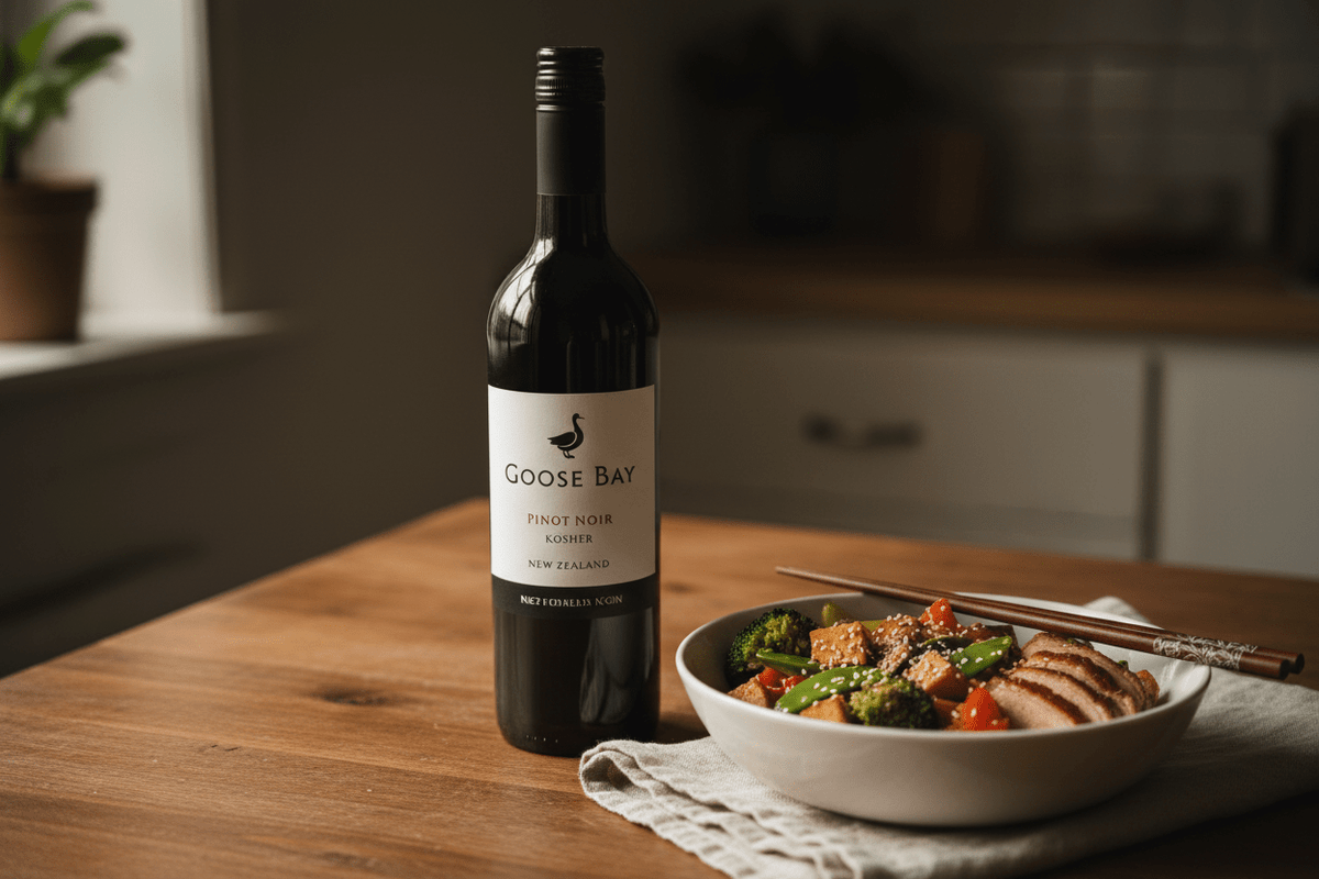 Vino Tinto Kosher Goose Bay pinot noir - Vino de Nueva Zelanda - La Cava