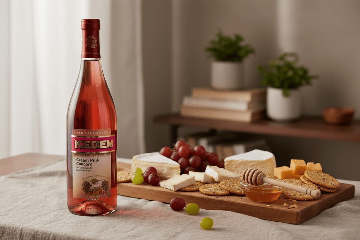 Vino Tinto kosher kedem blush concord 750 ml - Vino de Estados Unidos - La Cava