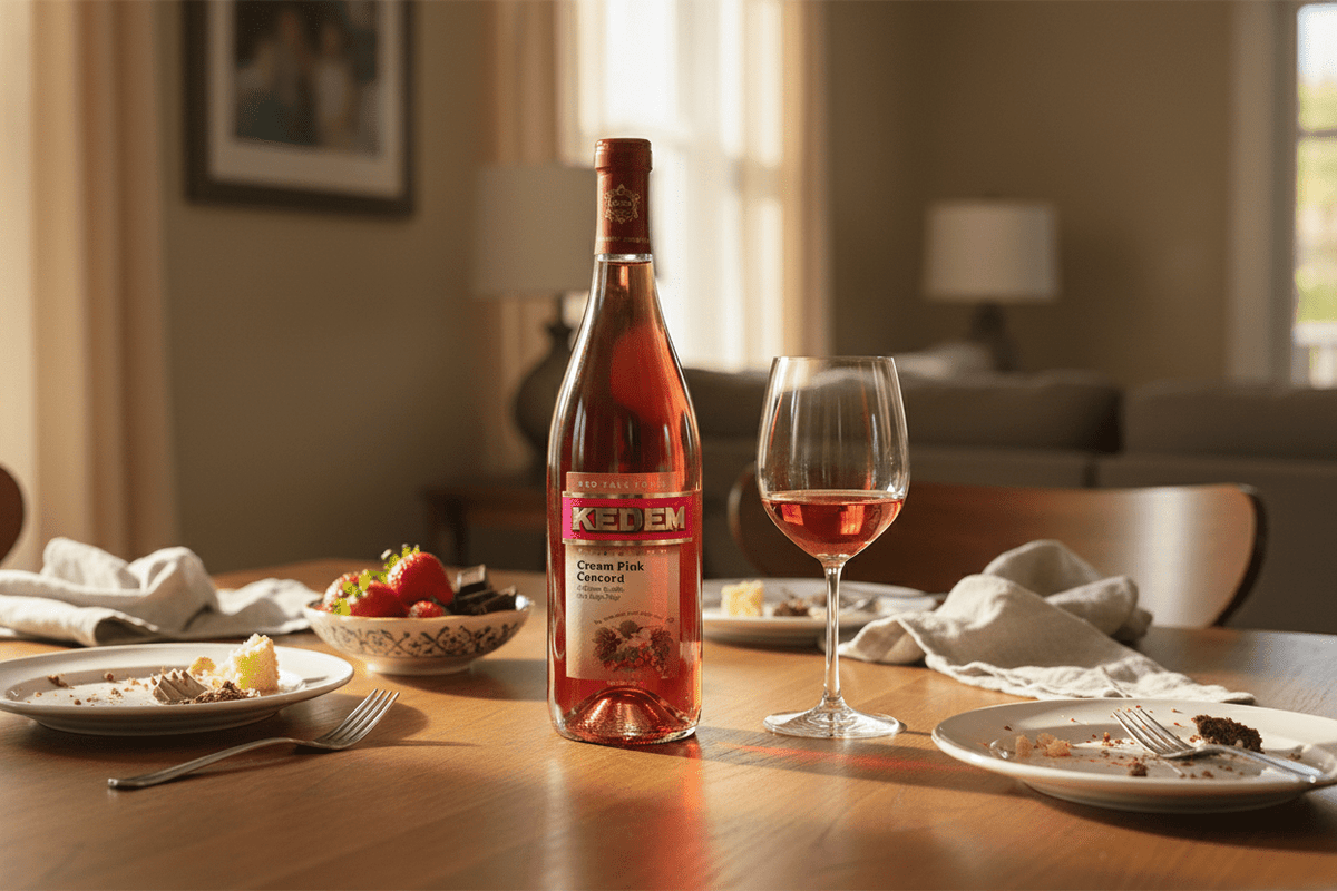 Vino Tinto kosher kedem blush concord 750 ml - Vino de Estados Unidos - La Cava