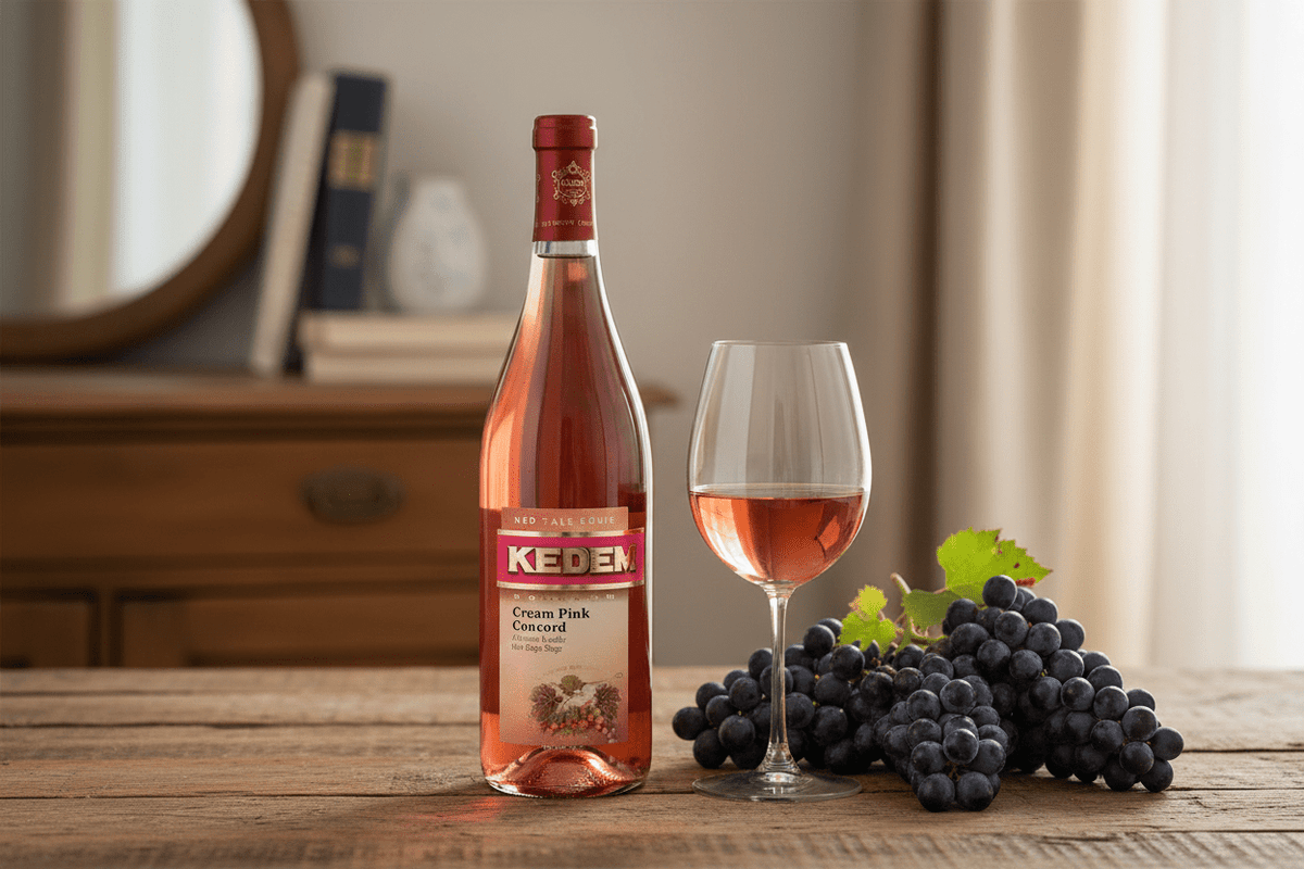 Vino Tinto kosher kedem blush concord 750 ml - Vino de Estados Unidos - La Cava
