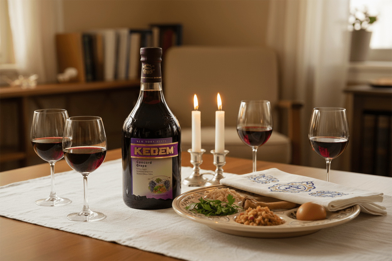 Vino tinto Kosher kedem concord grape 1.5 lts - Vino de Estados Unidos - La Cava