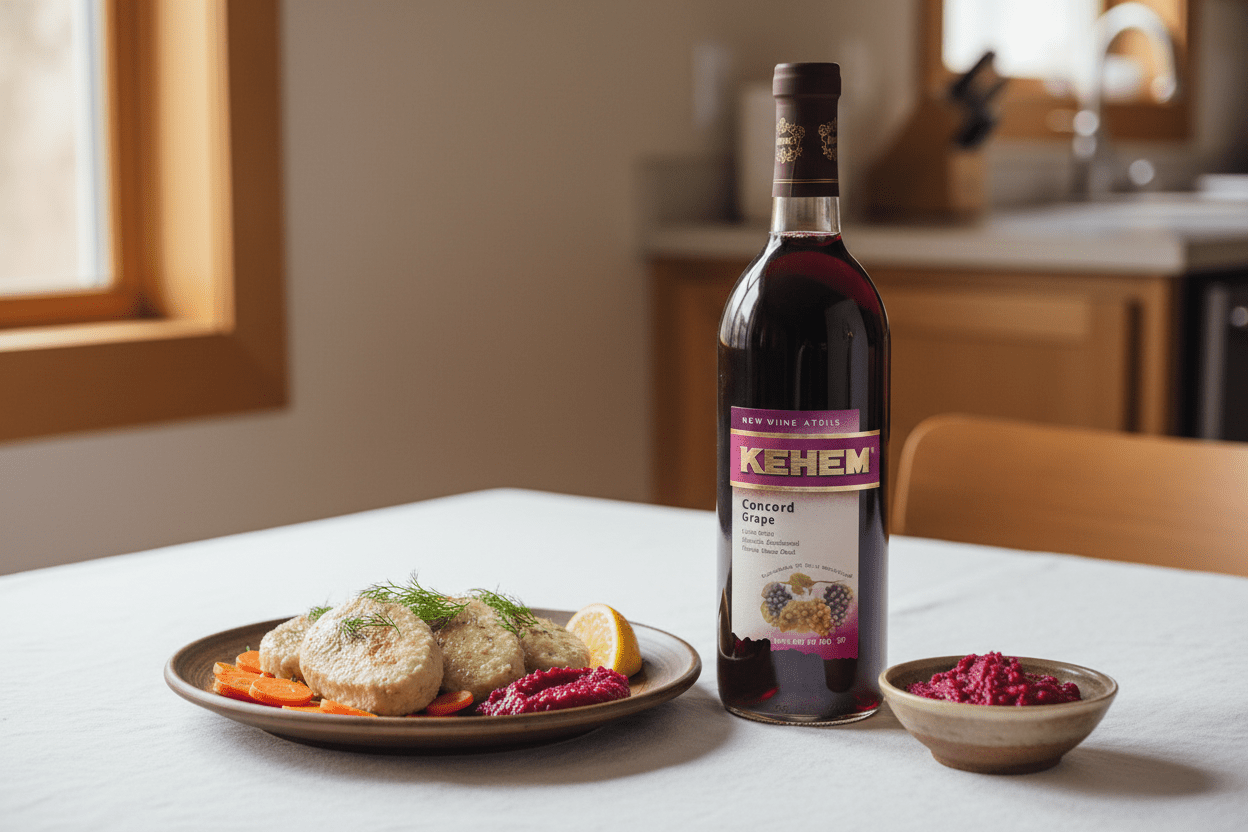 Vino Tinto Kosher kedem concord grape 750 ml - Vino de Estados Unidos - La Cava