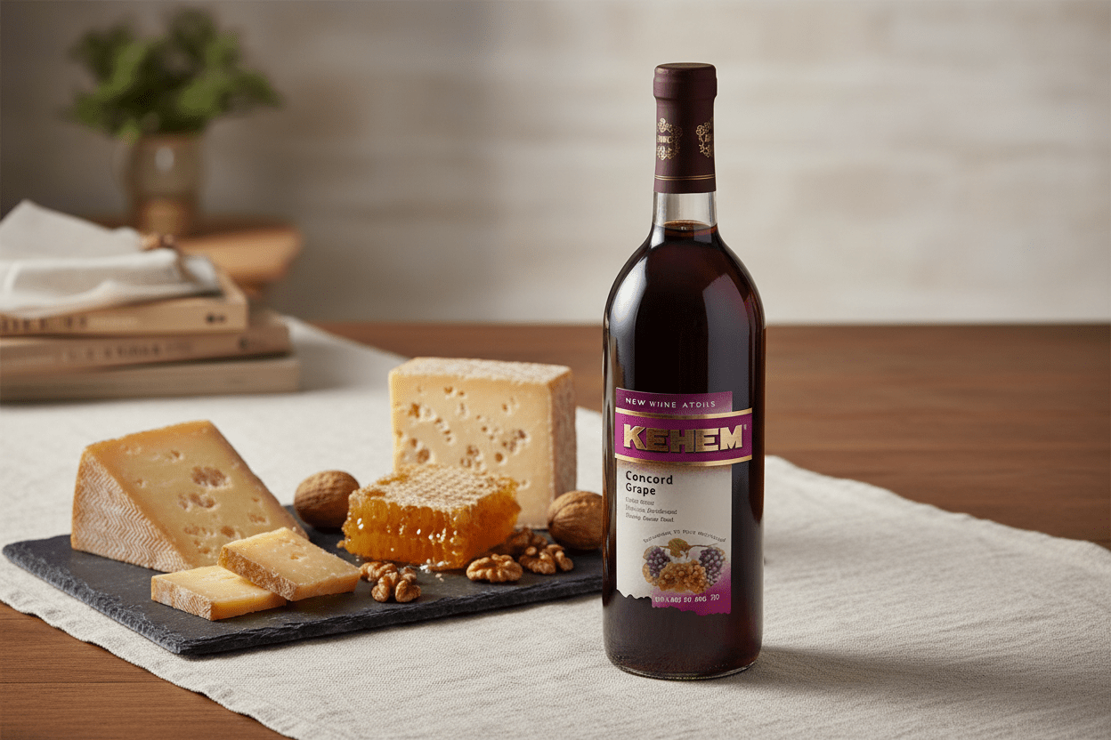 Vino Tinto Kosher kedem concord grape 750 ml - Vino de Estados Unidos - La Cava