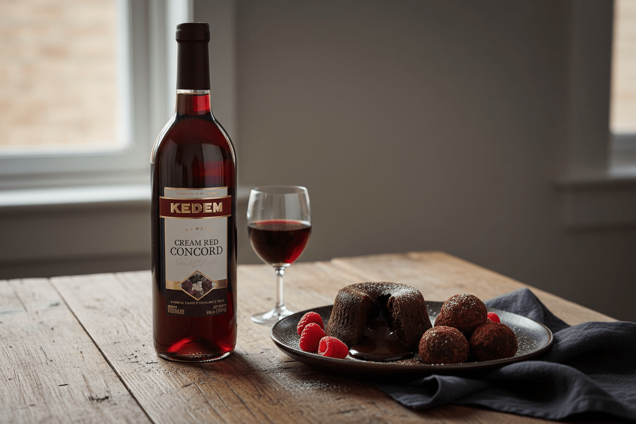 Vino tinto kosher kedem cream red concord 750ml - Vino de Estados Unidos - La Cava