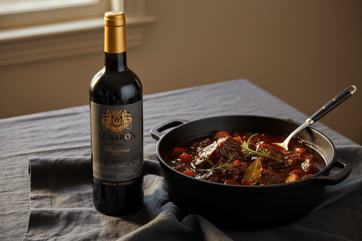 Vino tinto kosher le baron reserve 2022 Francia - La Cava