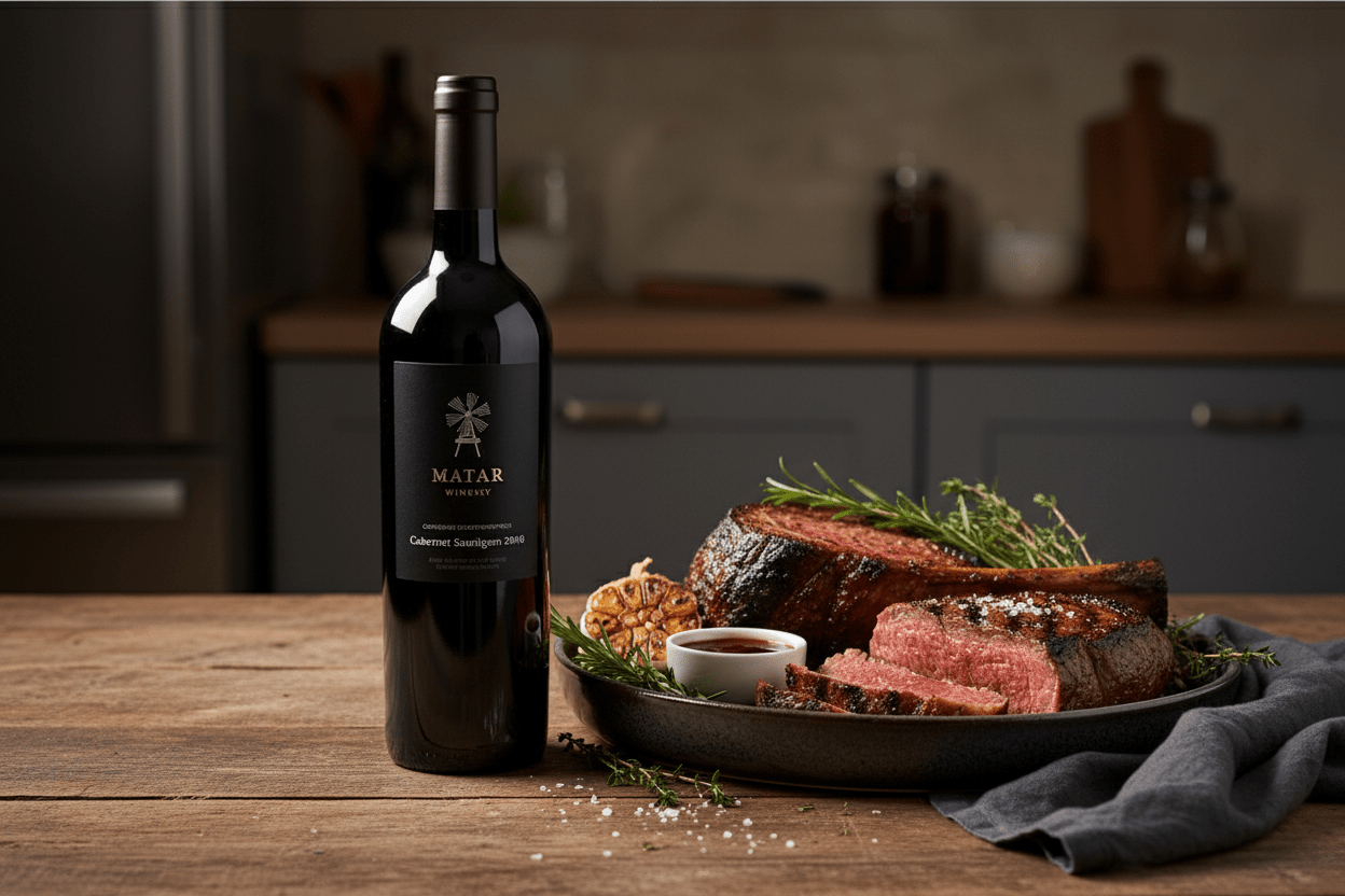 Vino tinto kosher matar cabernet sauvignon 750 ml - La Cava