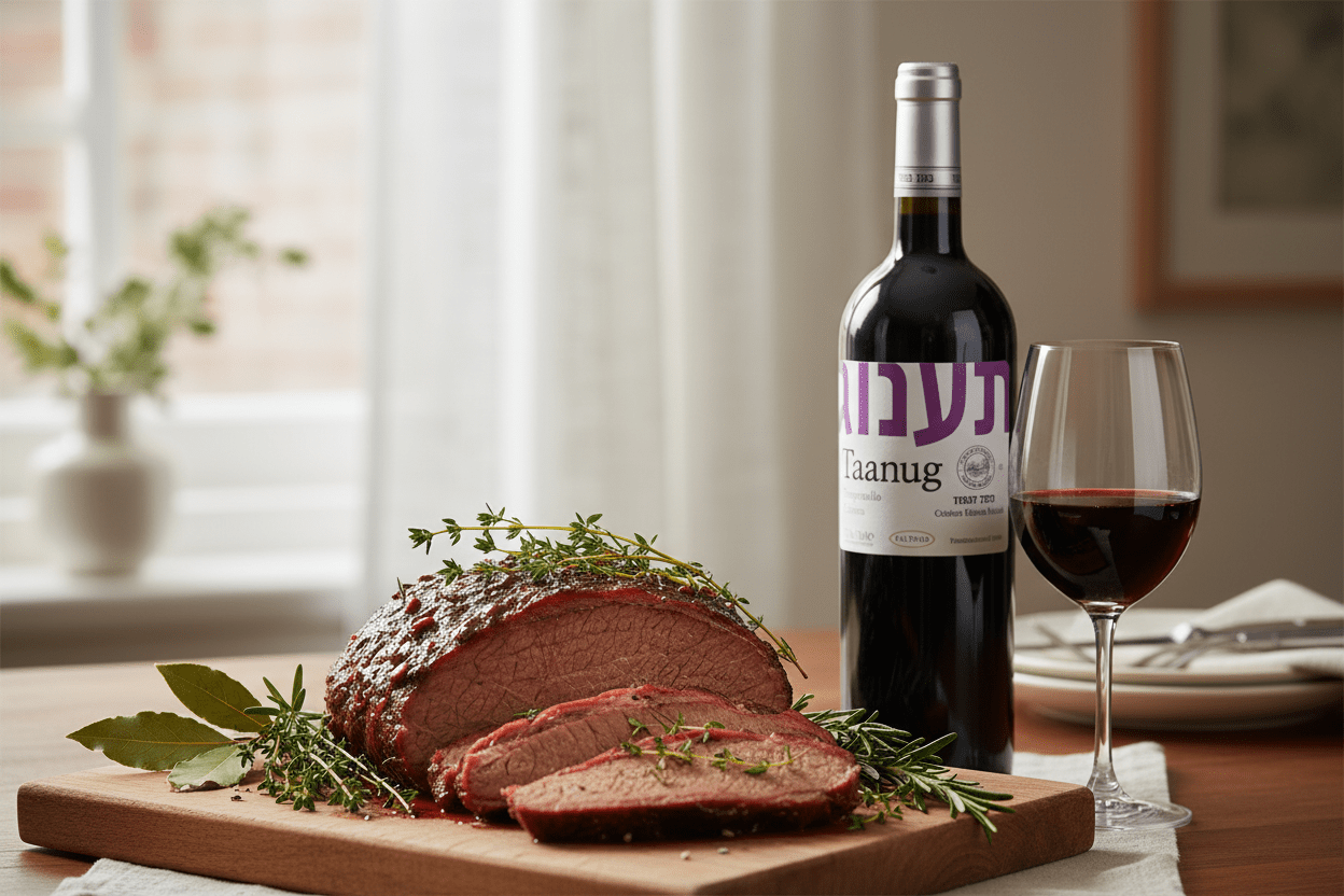 Vino Tinto Kosher Mevushal Taanug Tempranillo Crianza 750ml - Vino de España - La Cava