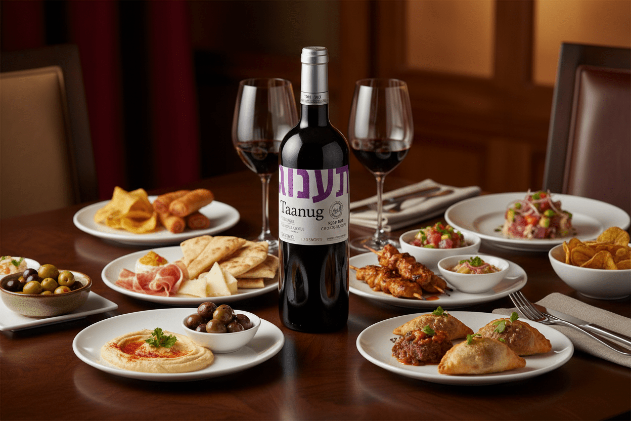 Vino Tinto Kosher Mevushal Taanug Tempranillo Crianza 750ml - Vino de España - La Cava
