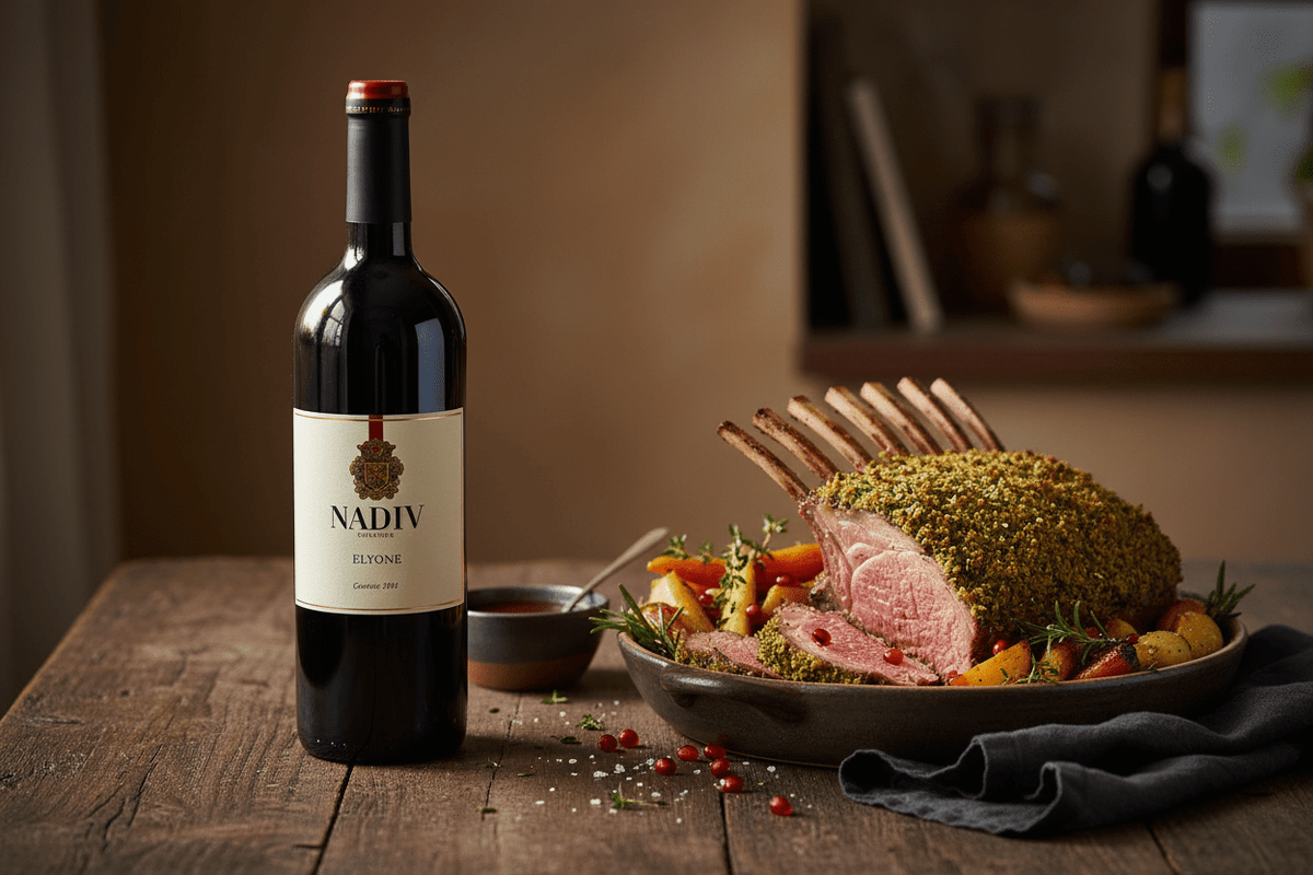 Vino tinto Kosher nadiv elyone cabernet /syrah 750 ml - La Cava