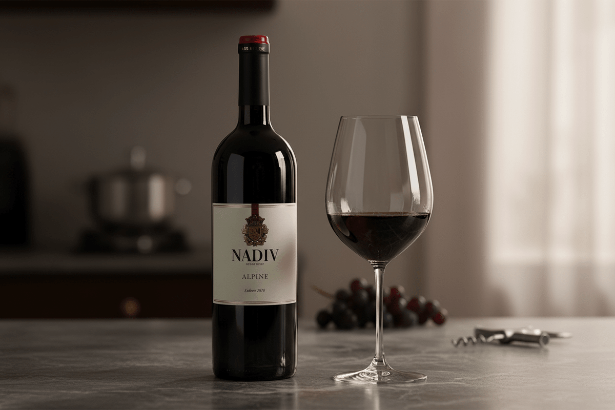 Vino tinto Kosher nadiv elyone cabernet /syrah 750 ml - La Cavaslider_item_HiMBLA
