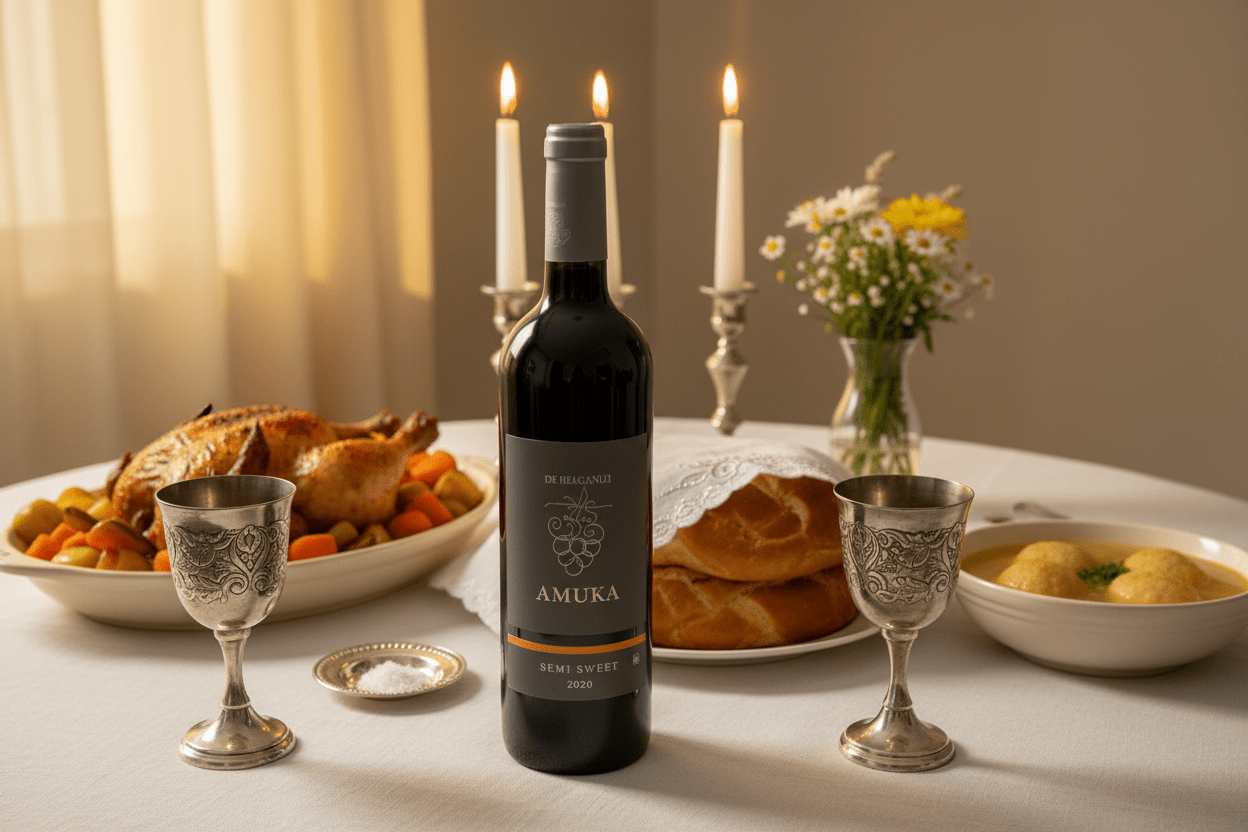 Vino Tinto Kosher or haganuz amuka semi sweet 750 ml Israel - Vino de Israel - La Cava