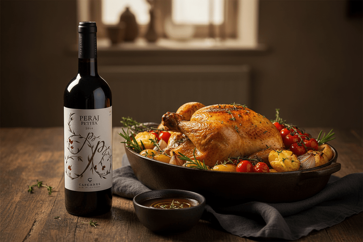 Vino tinto Kosher peraj petita capcanes 750 ml España - Vino de España - La Cava