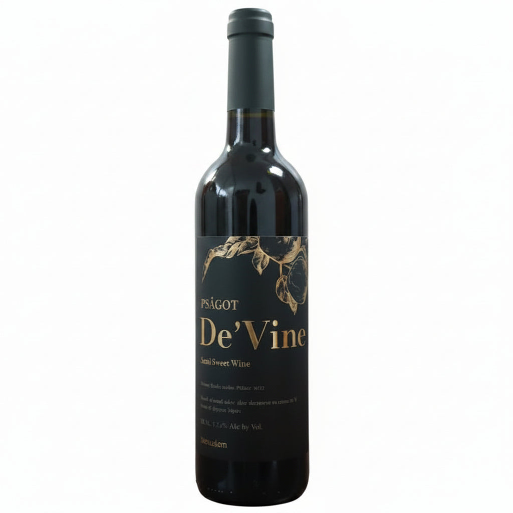 Vino Tinto Kosher Psagot De'vine Petite Sirah & Shiraz Israel - La Cava