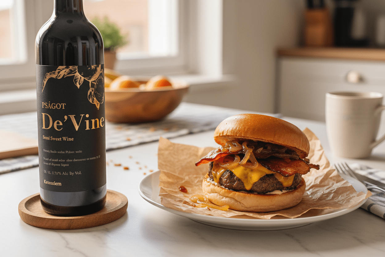 Vino Tinto Kosher Psagot De'vine Petite Sirah & Shiraz Israel - La Cava