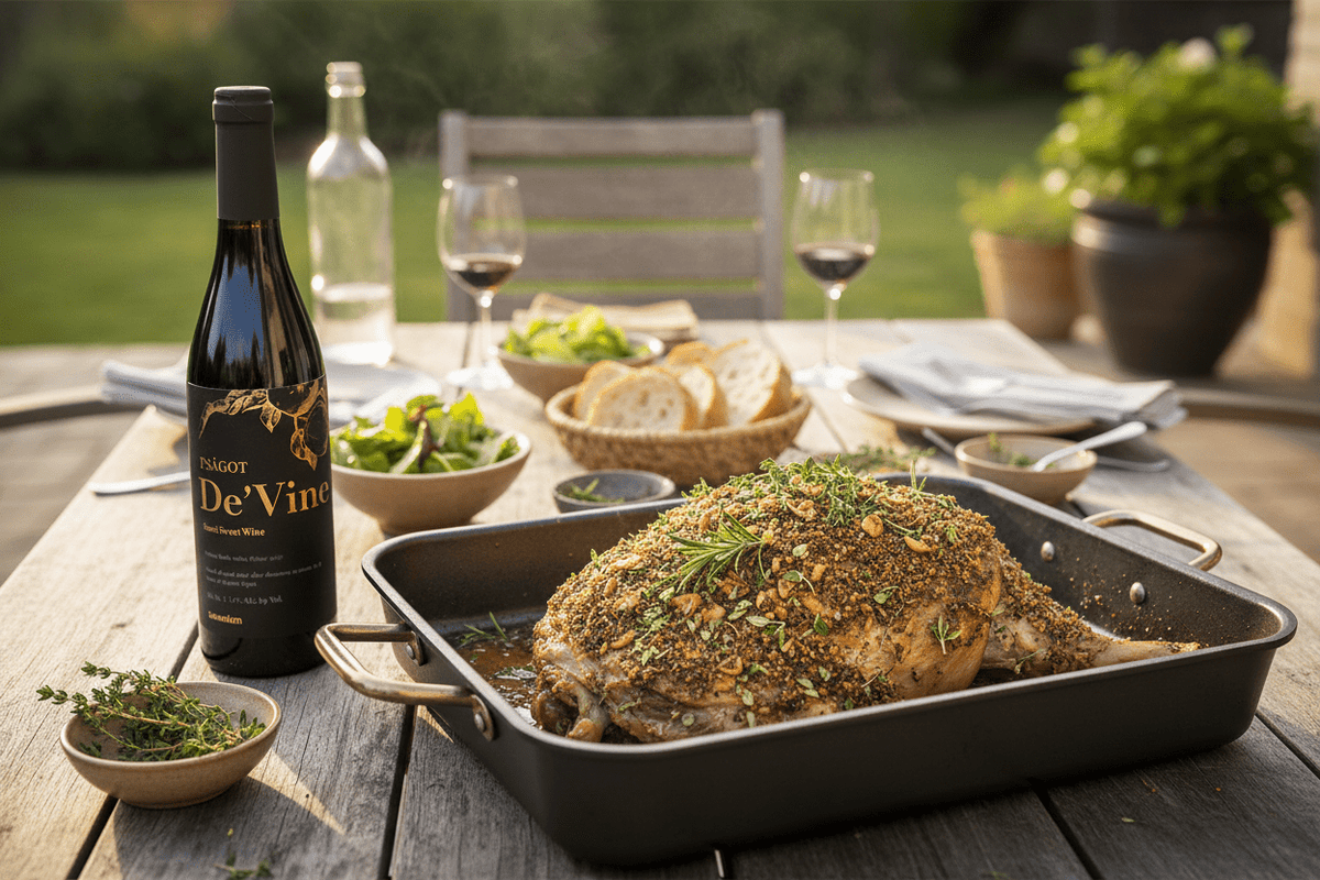 Vino Tinto Kosher Psagot De'vine Petite Sirah & Shiraz Israel - La Cava