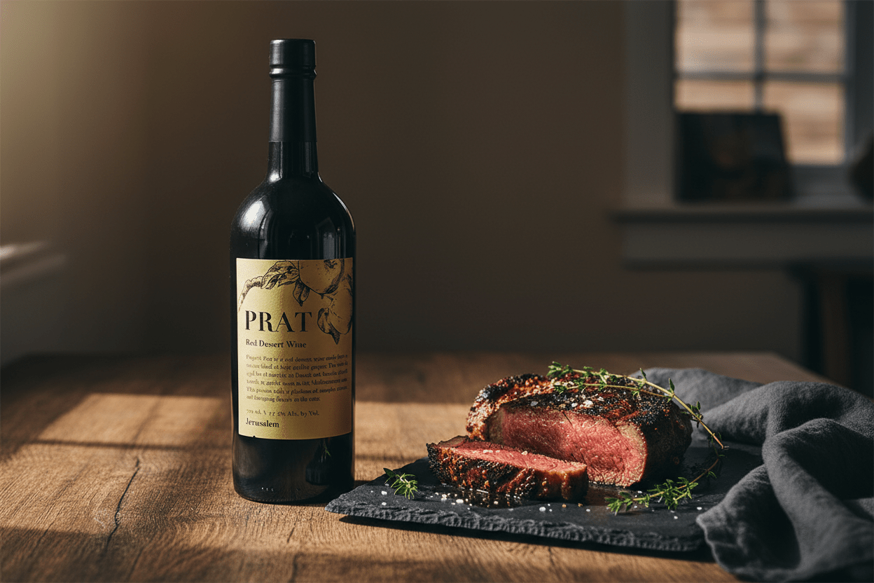 Vino Tinto Kosher Psagot Prat 750ml Estilo Oporto, Israel - La Cava