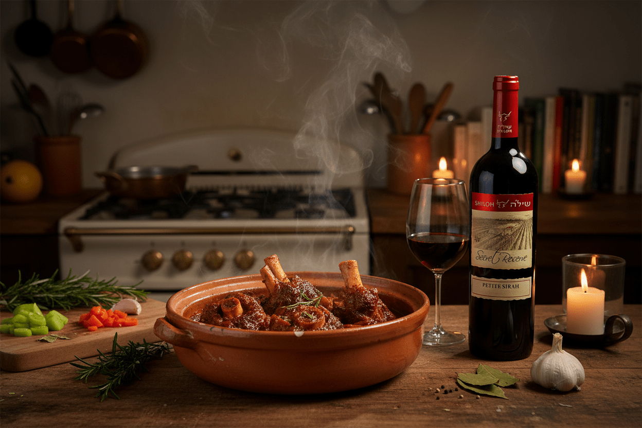 Vino Tinto Kosher Shiloh Reserve Petite Sirah 750ml Israel - La Cava