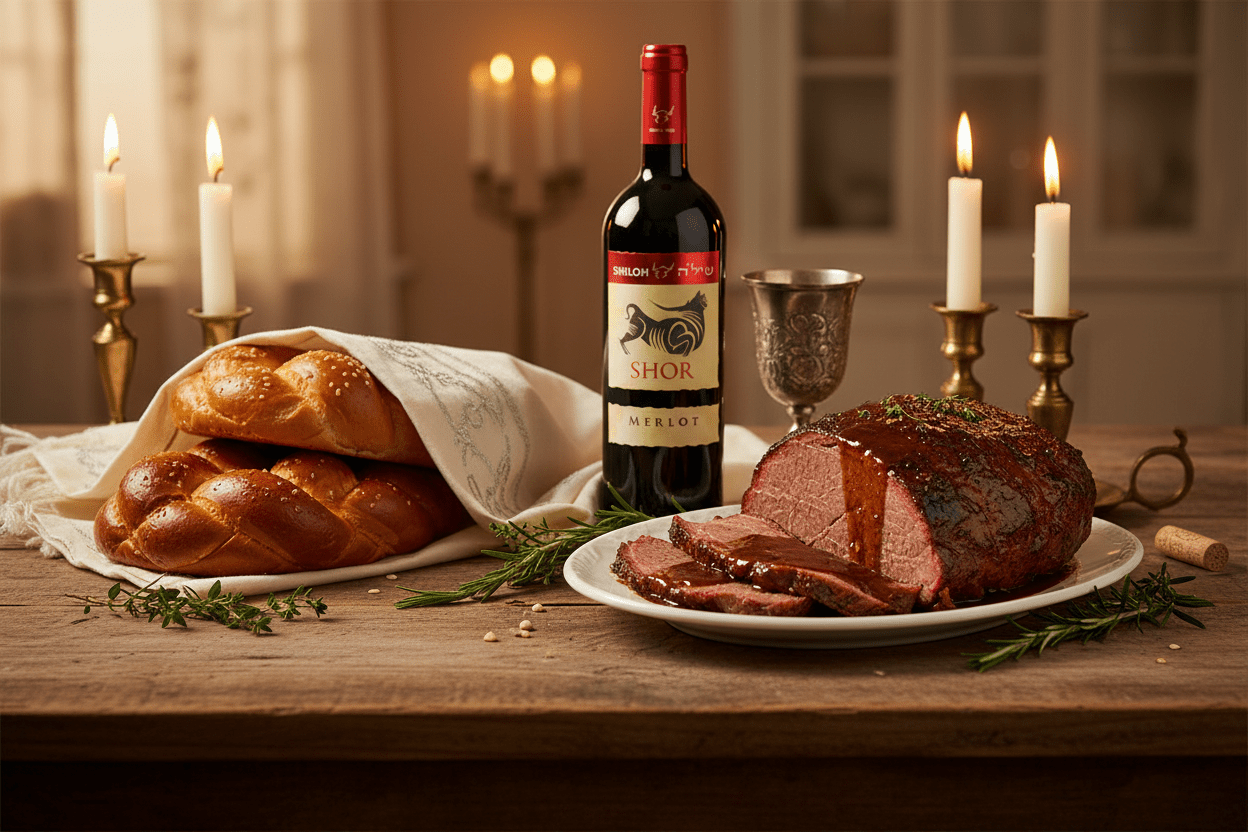 Vino Tinto Kosher Shiloh Shor Merlot - La Cava