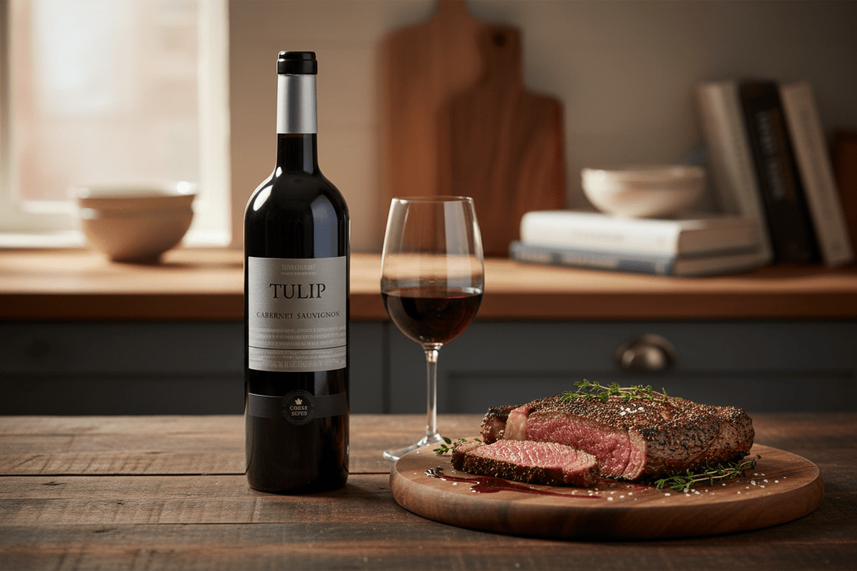 Vino tinto kosher tulip cabernet sauvignon 2023 750ml Israel - Vino de Israel - La Cava