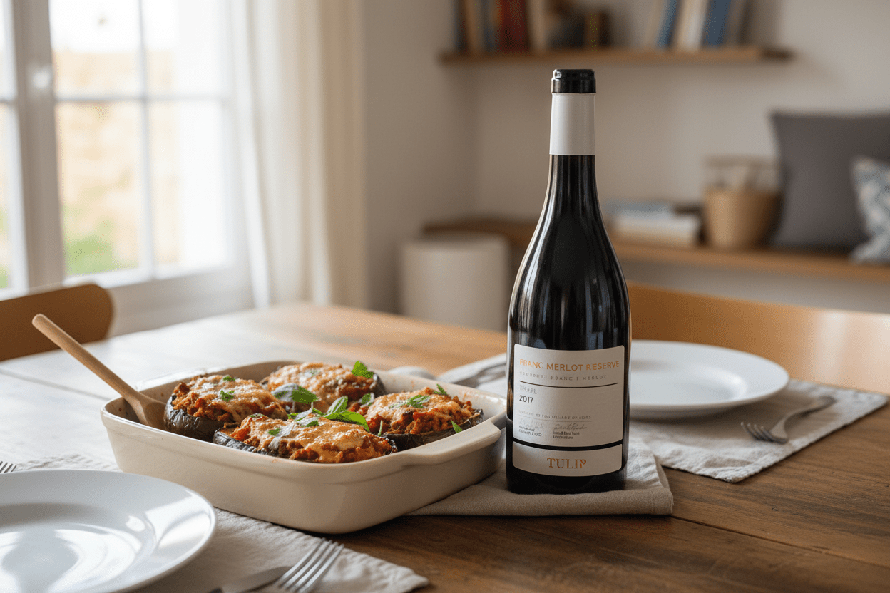 Vino tinto kosher tulip franc merlot 2021 750ml Israel - Vino de Israel - La Cava