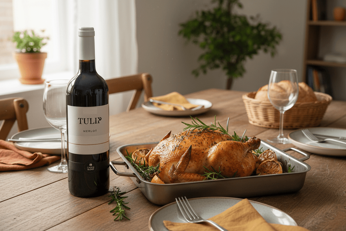 Vino tinto Kosher tulip merlot 2021 750ml israel - Vino de Israel - La Cava